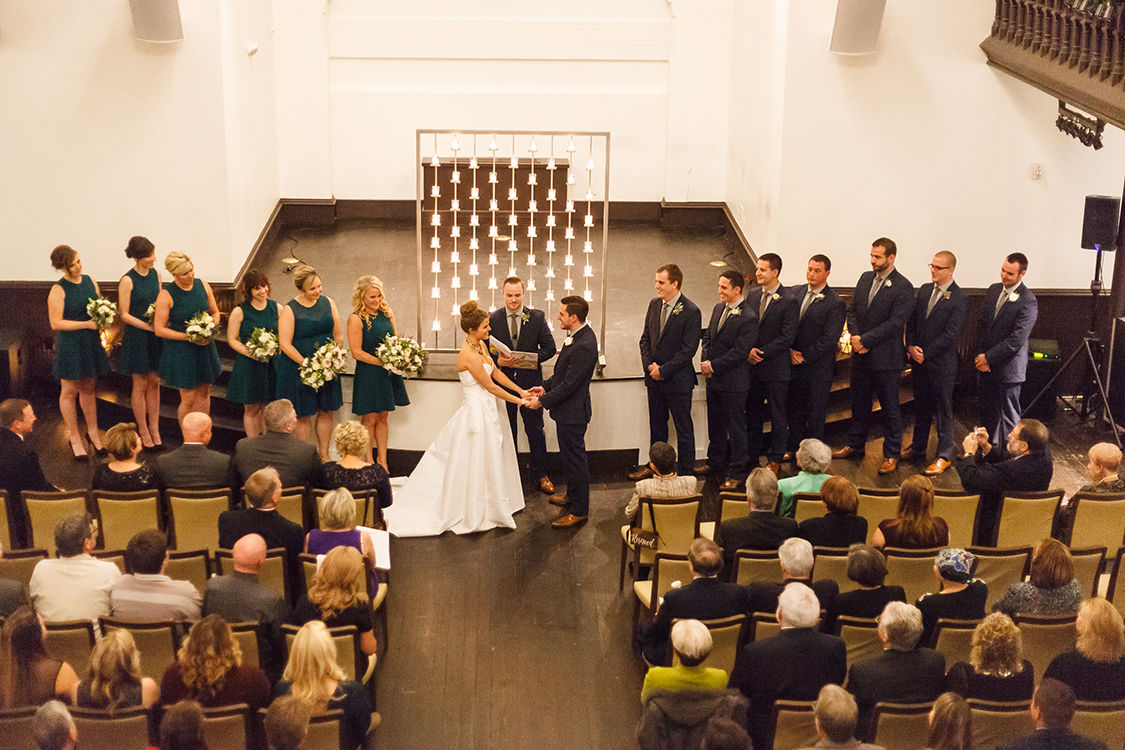 Wedding at The Transept, Cincinnati, Ohio. Flowers by Floral Verde LLC. Photo by Leppert Photography.