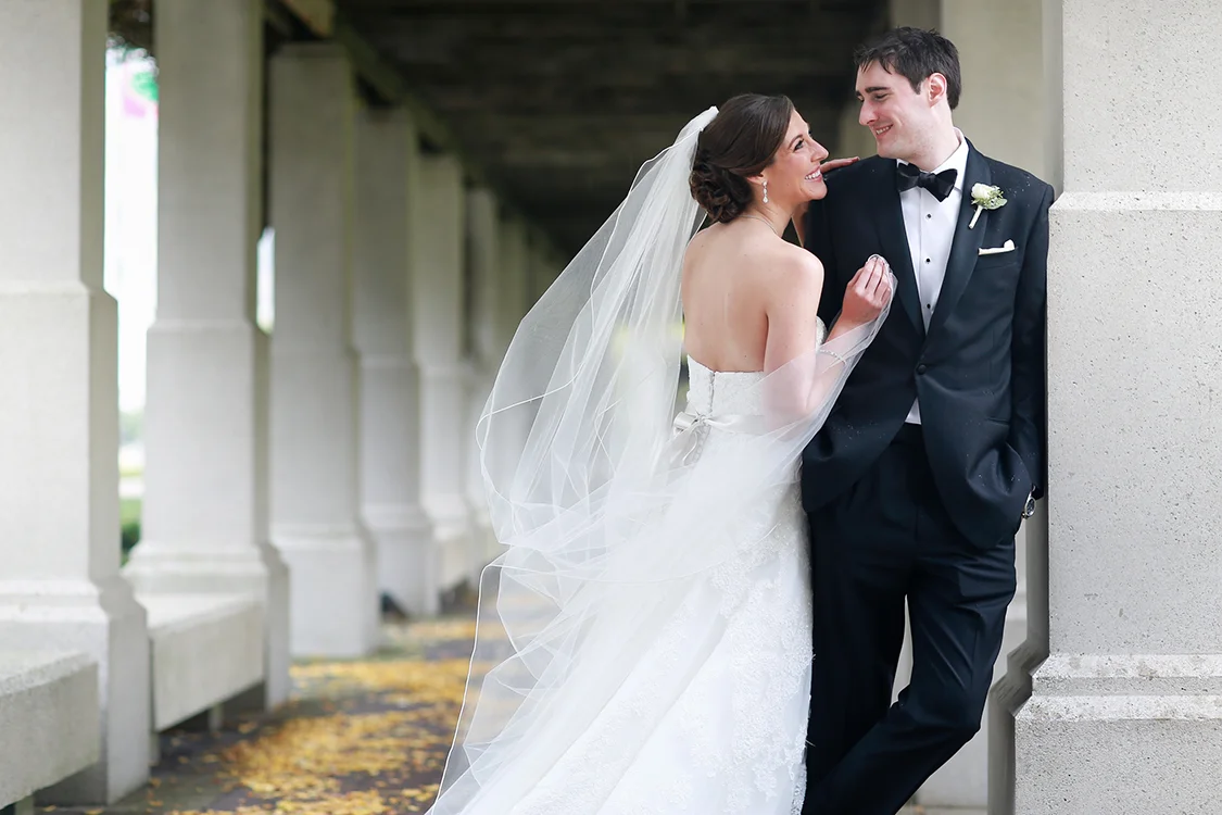 Wedding Ceremony at St. Francis Xavier Church, Cincinnati, Ohio. Flowers by Floral Verde LLC. Photo by Sherri Barber.