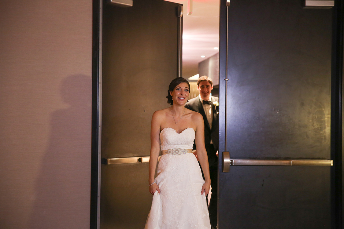 Wedding Reception reveal at The Renaissance, Cincinnati, Ohio. Flowers by Floral Verde LLC. Photo by Sherri Barber.