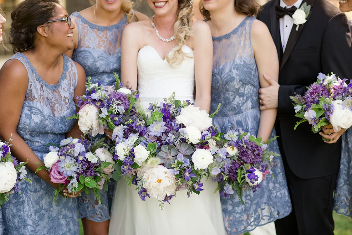 Wedding Ceremony at the French Park in Cincinnati, Ohio. Flowers by Floral Verde. Photo by Leah Barry Photography.