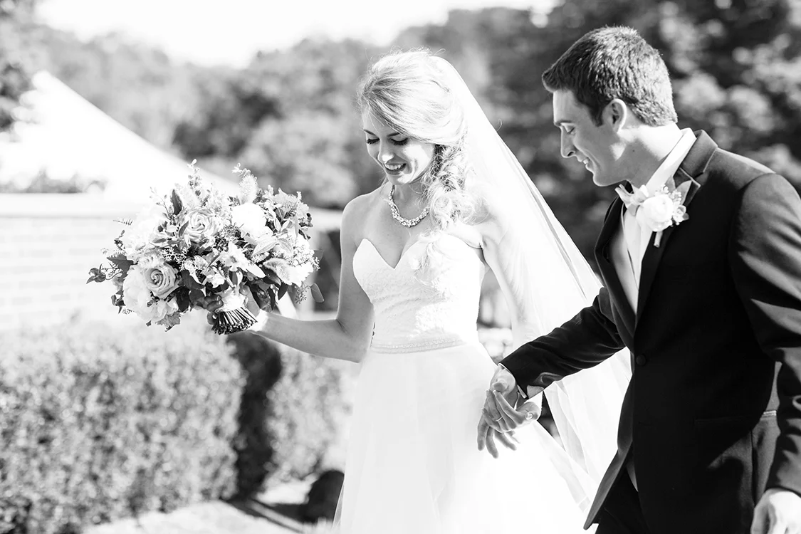 Wedding Ceremony at the French Park in Cincinnati, Ohio. Flowers by Floral Verde. Photo by Leah Barry Photography.
