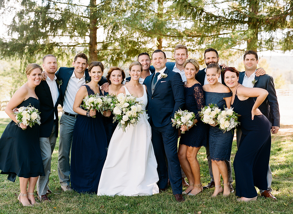 Wedding Ceremony at a Private Farm in Hillsboro, Ohio. Flowers by Floral Verde. Photo by Lane Baldwin Photography.