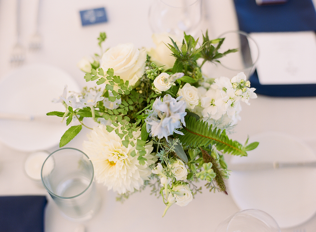 Wedding Reception at a Private Farm in Hillsboro, Ohio. Flowers by Floral Verde. Photo by Lane Baldwin Photography.
