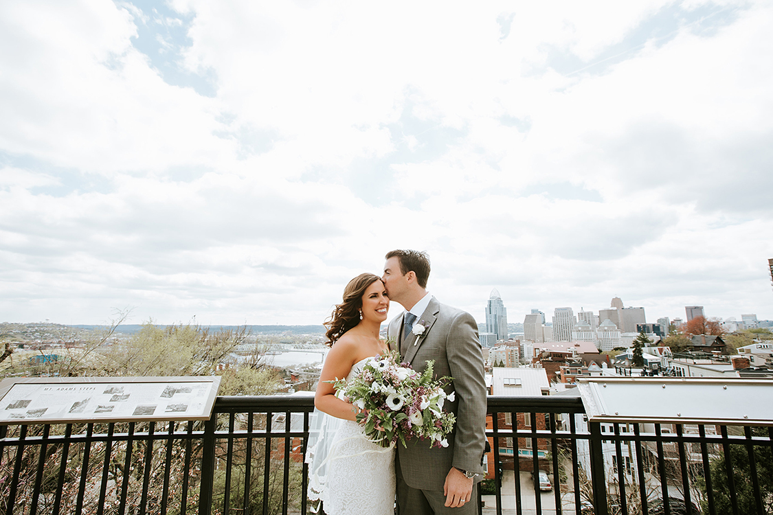 Wedding Ceremony at Holy Cross Immaculata in Cincinnati, Ohio. Flowers by Floral Verde. Photo by Eleven:11 Photography.