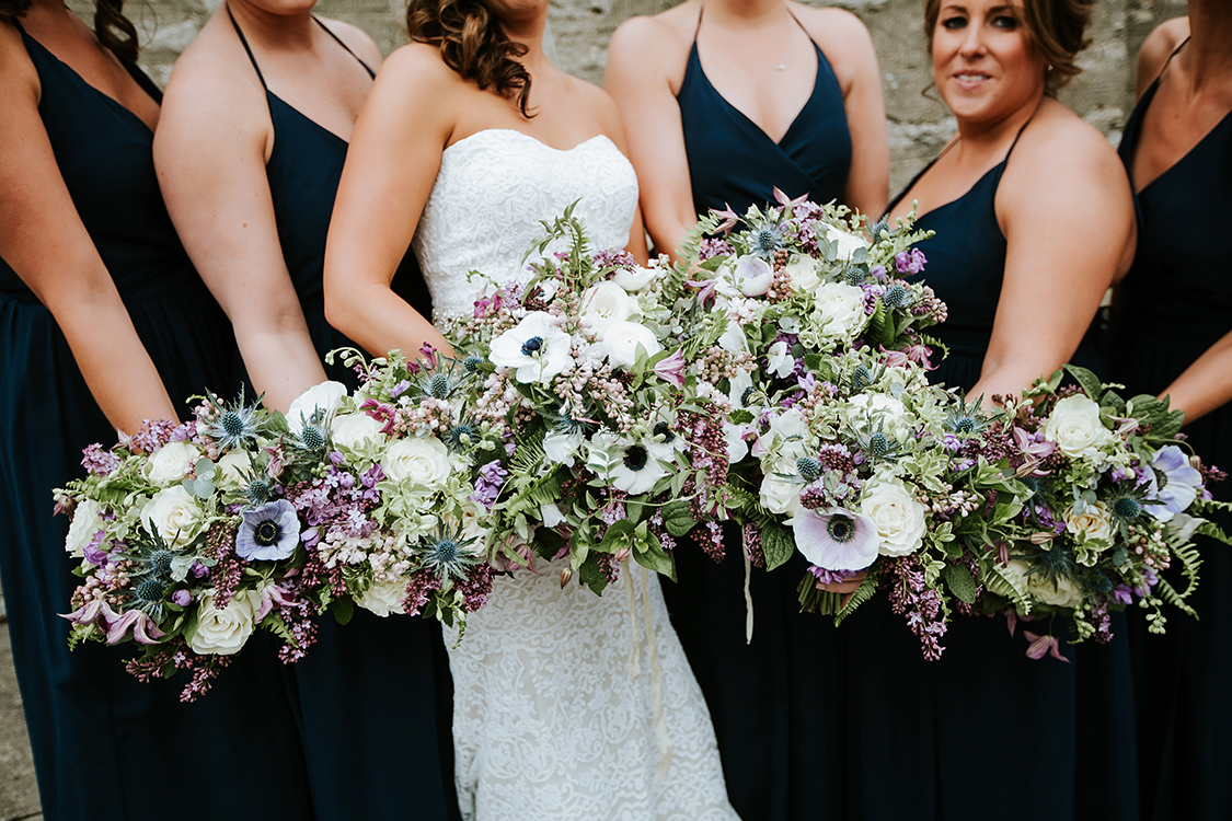 Wedding Ceremony at Holy Cross Immaculata in Cincinnati, Ohio. Flowers by Floral Verde. Photo by Eleven:11 Photography.