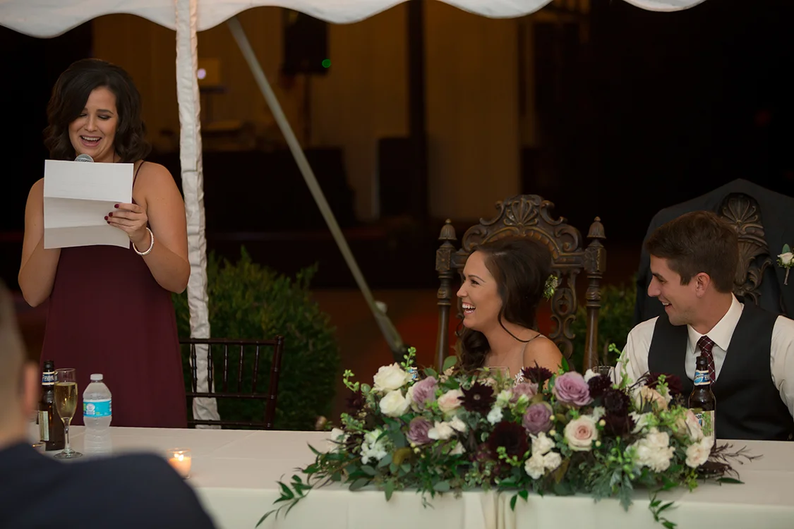 Wedding reception at the Inn at Oneonta, Melbourne, Kentucky. Flowers by Floral Verde. Photo by Magic Memory Works Photography.