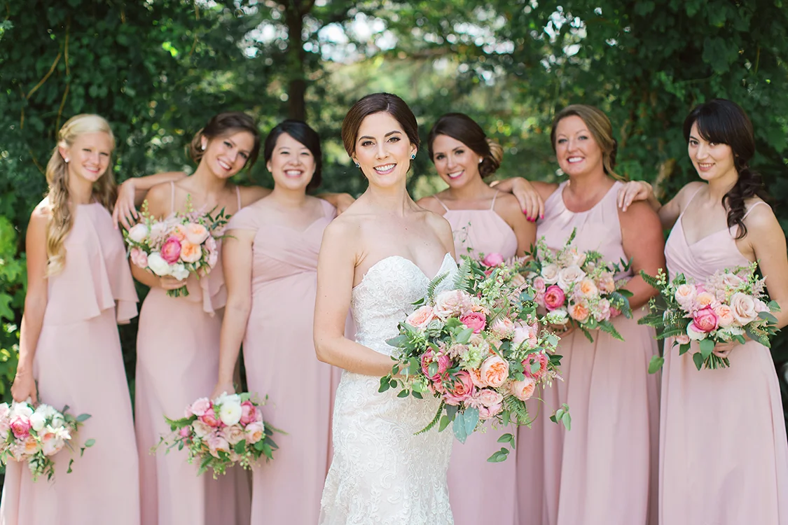 Wedding Ceremony at The Monastery Event Center in Cincinnati, Ohio. Flowers by Floral Verde. Photo by Amanda Donaho Photography.