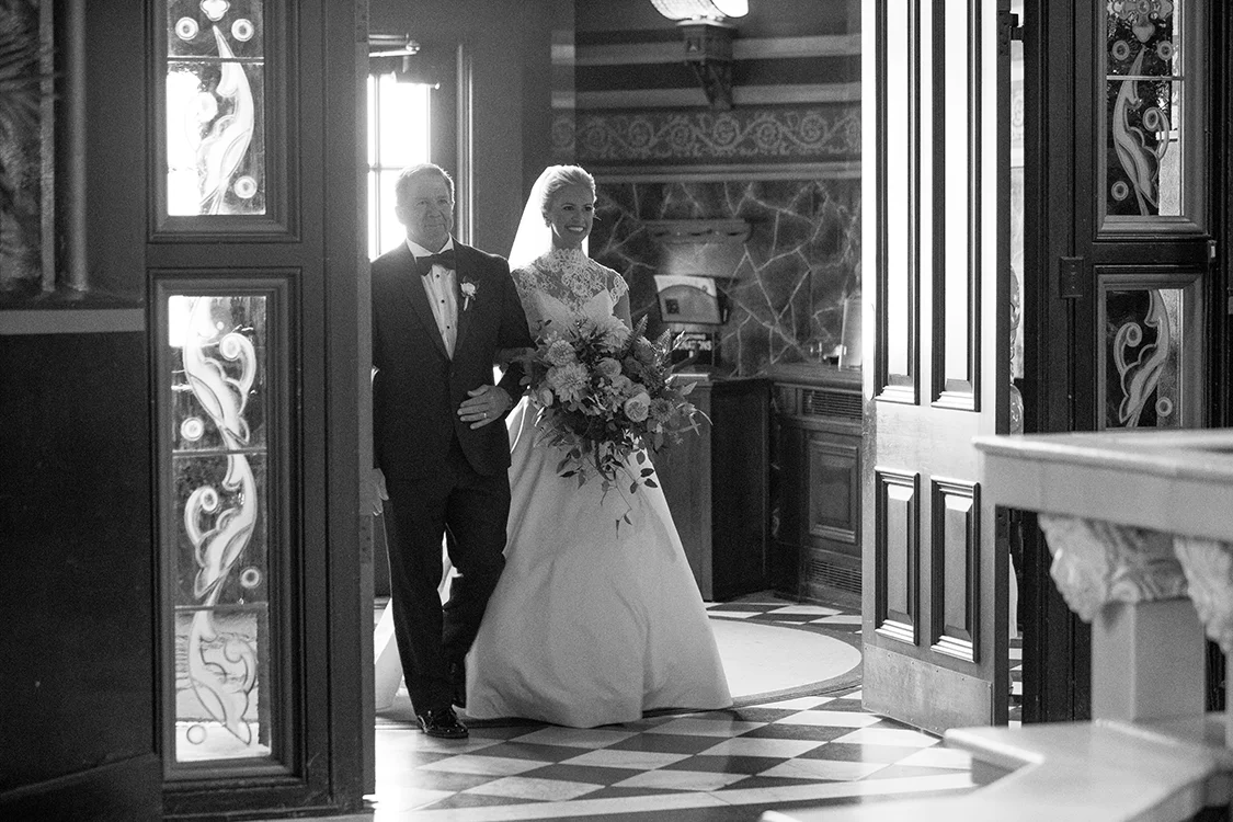 Wedding Ceremony at St. Francis Xavier Church, Cincinnati, Ohio. Flowers by Floral Verde LLC. Photo by 1326 Studios.