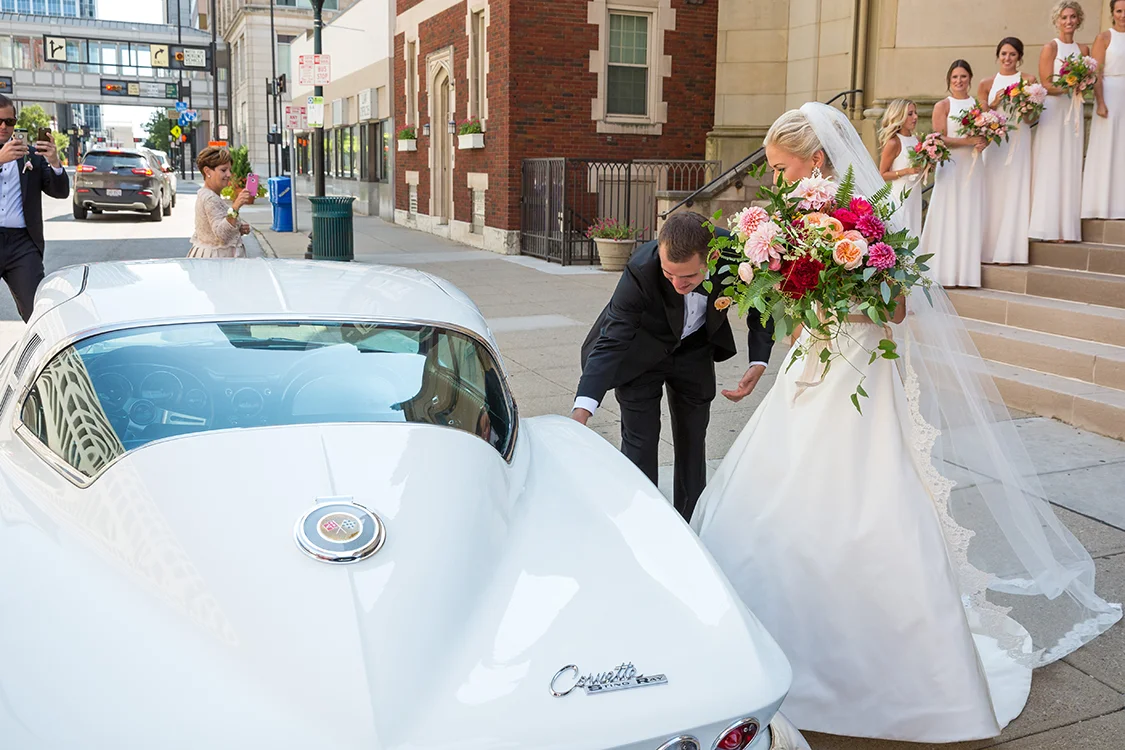 Wedding Ceremony at St. Francis Xavier Church, Cincinnati, Ohio. Flowers by Floral Verde LLC. Photo by 1326 Studios.