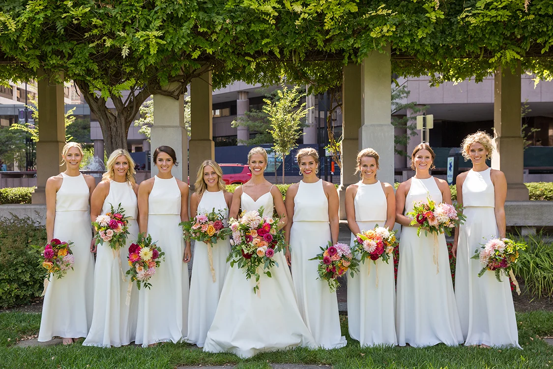 Wedding Reception at Anderson Pavilion in Cincinnati, Ohio. Flowers by Floral Verde. Photo by 1326 Studios.