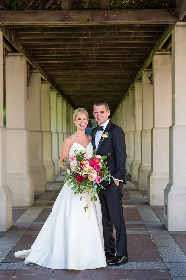 Wedding Reception at Anderson Pavilion in Cincinnati, Ohio. Flowers by Floral Verde. Photo by 1326 Studios.