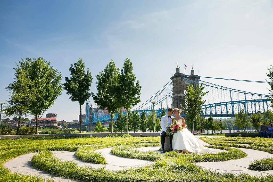 Wedding Reception at Anderson Pavilion in Cincinnati, Ohio. Flowers by Floral Verde. Photo by 1326 Studios.