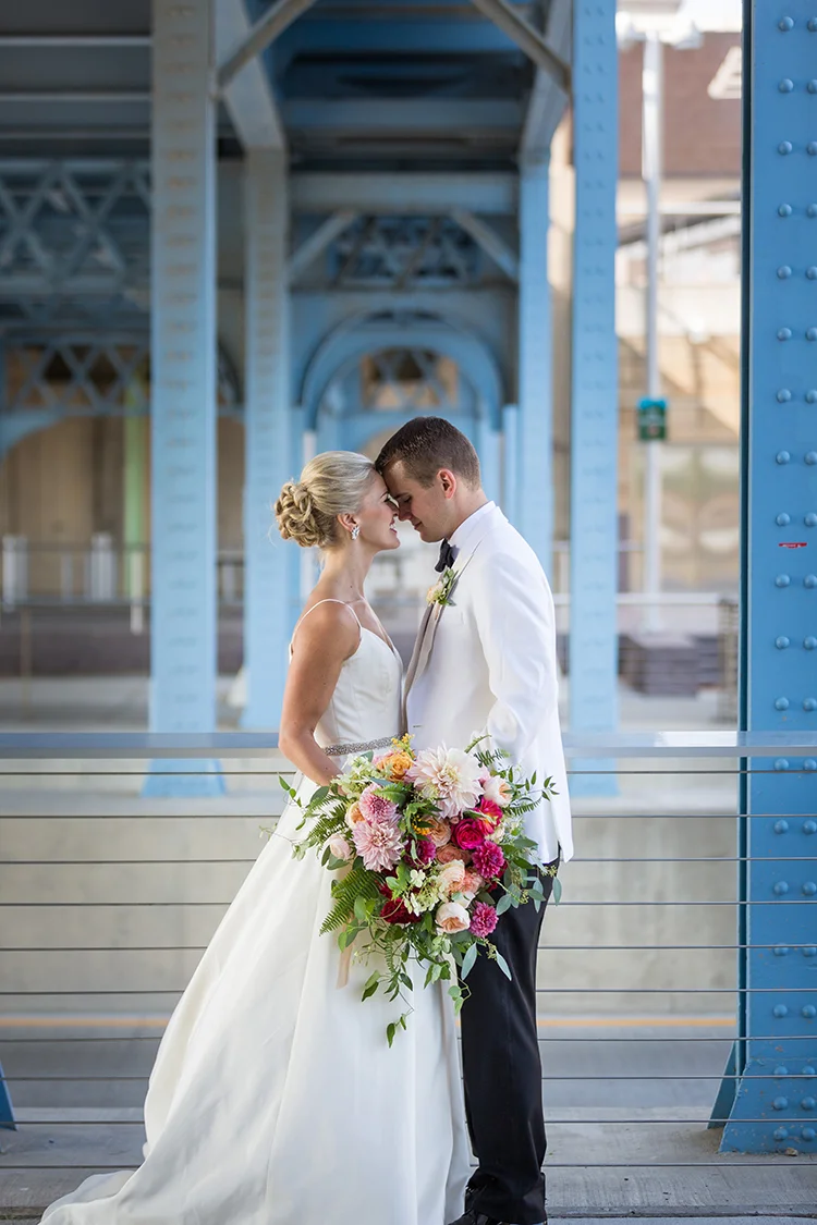 Wedding Reception at Anderson Pavilion in Cincinnati, Ohio. Flowers by Floral Verde. Photo by 1326 Studios.