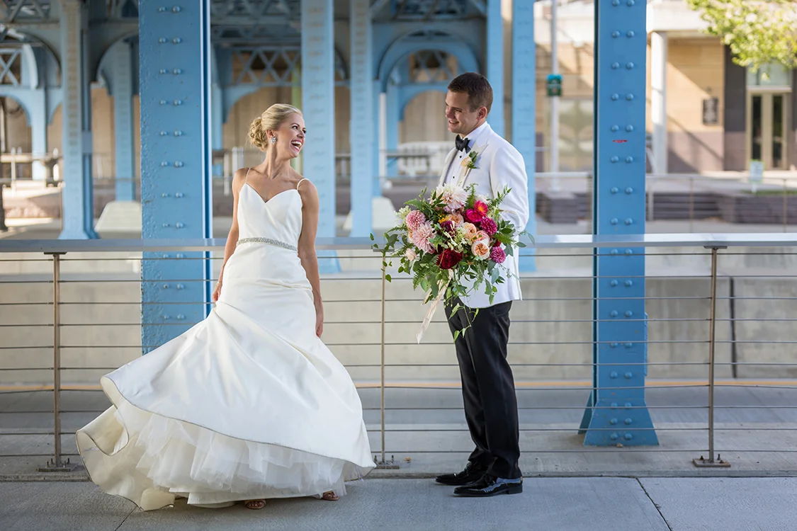 Wedding Reception at Anderson Pavilion in Cincinnati, Ohio. Flowers by Floral Verde. Photo by 1326 Studios.