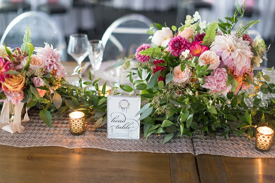 Wedding Reception at Anderson Pavilion in Cincinnati, Ohio. Flowers by Floral Verde. Photo by 1326 Studios.