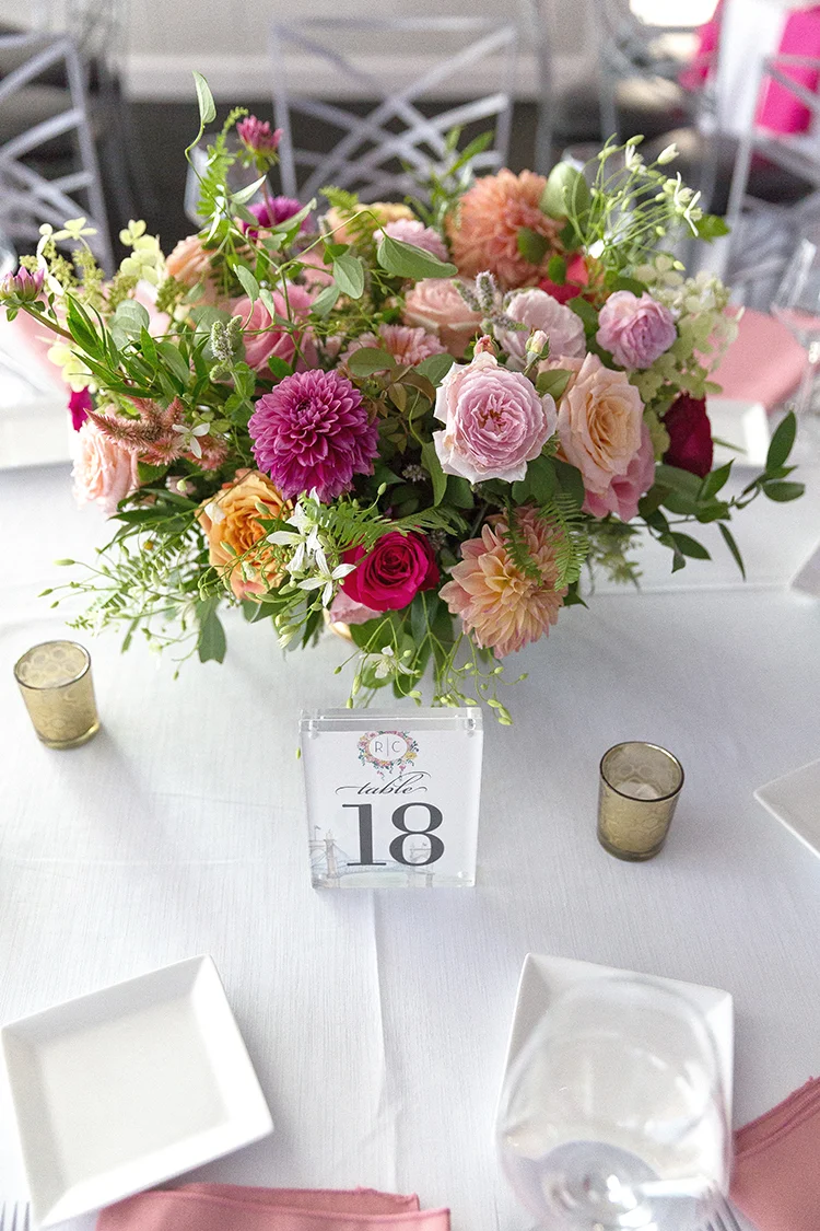 Wedding Reception at Anderson Pavilion in Cincinnati, Ohio. Flowers by Floral Verde. Photo by 1326 Studios.
