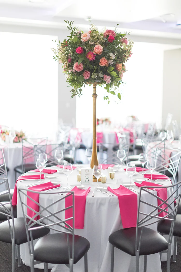 Wedding Reception at Anderson Pavilion in Cincinnati, Ohio. Flowers by Floral Verde. Photo by 1326 Studios.