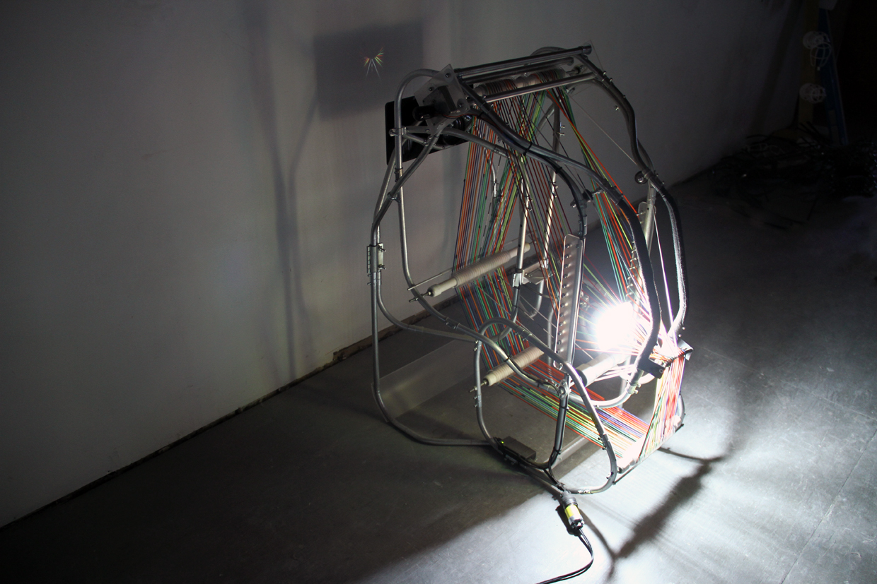   Infinitas Via , Electrical conduit, elastic, light, lens, motor, 2012 