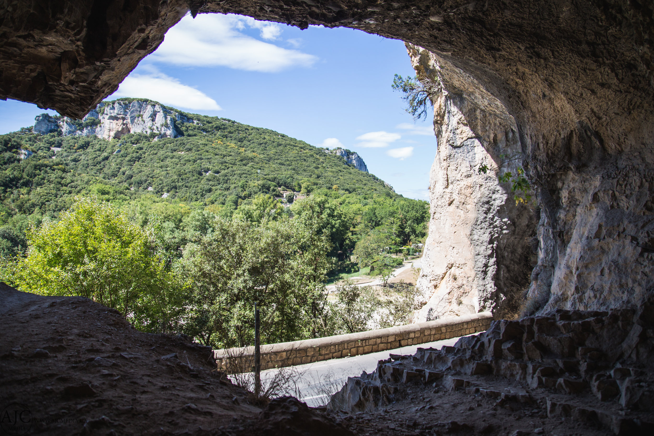 These caves just off the road near Pont l"Arc served up some cool exploring.