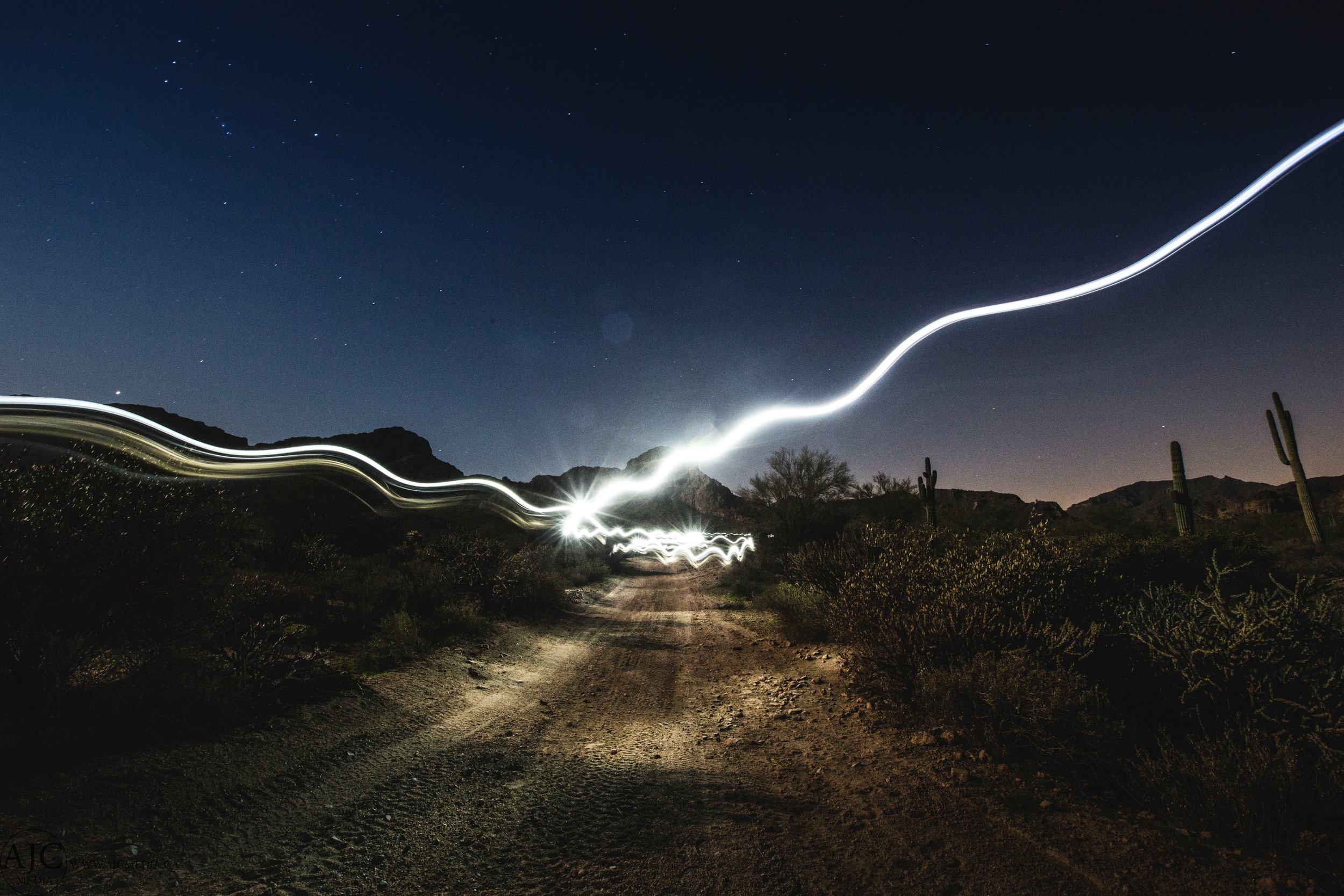 We laughed uncontrollably while crisscrossing up the road.