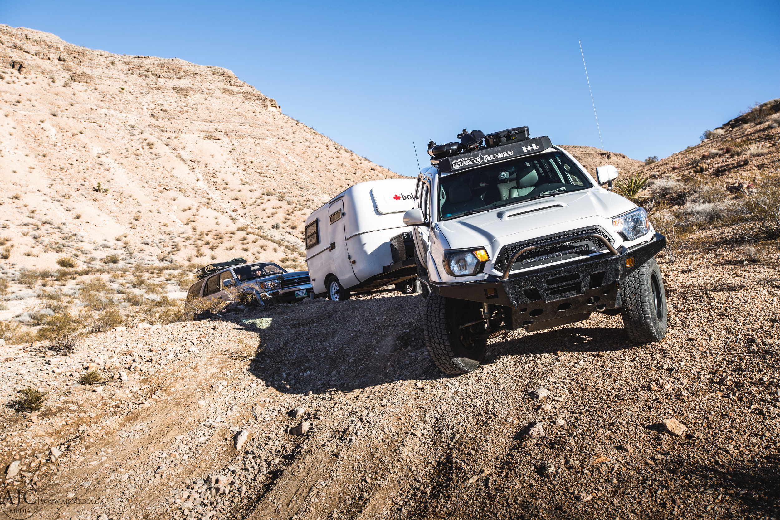 Going into the canyon resulted in an interesting retreat when we reached a dead end after a tight, windy section. I backed the trailer out...oh yes, like a boss. If you think I can't offroad with Casper in tow, you're mistaken.