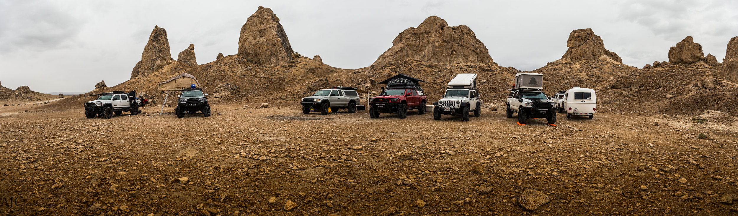The group grew in size over the night as rigs from all over California descended on Trona Pinnacles for the start of the Death Valley Trip.