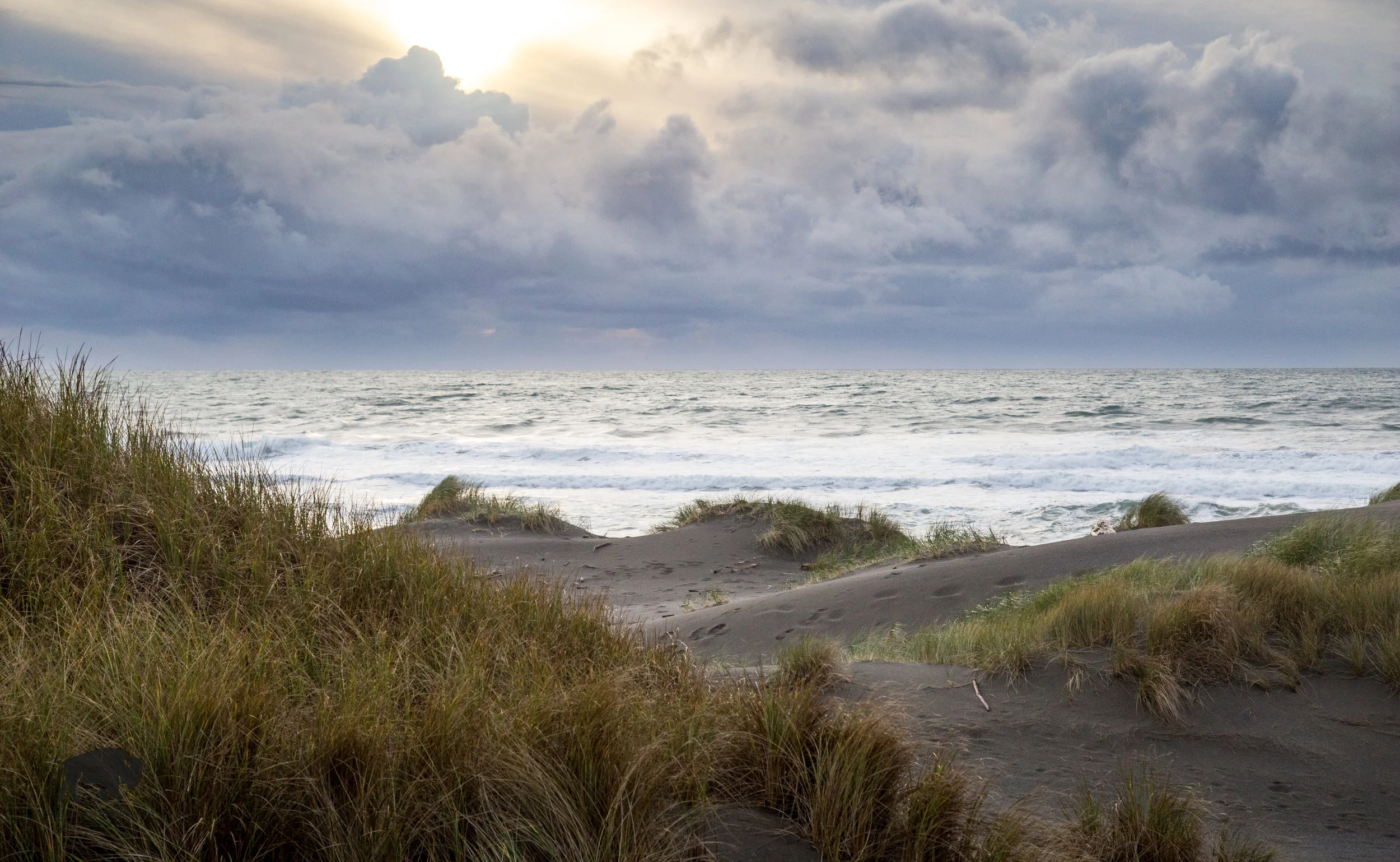 When I came over the hill and spotted these dunes from afar I was lead, rather strongly, to go investigate. 
