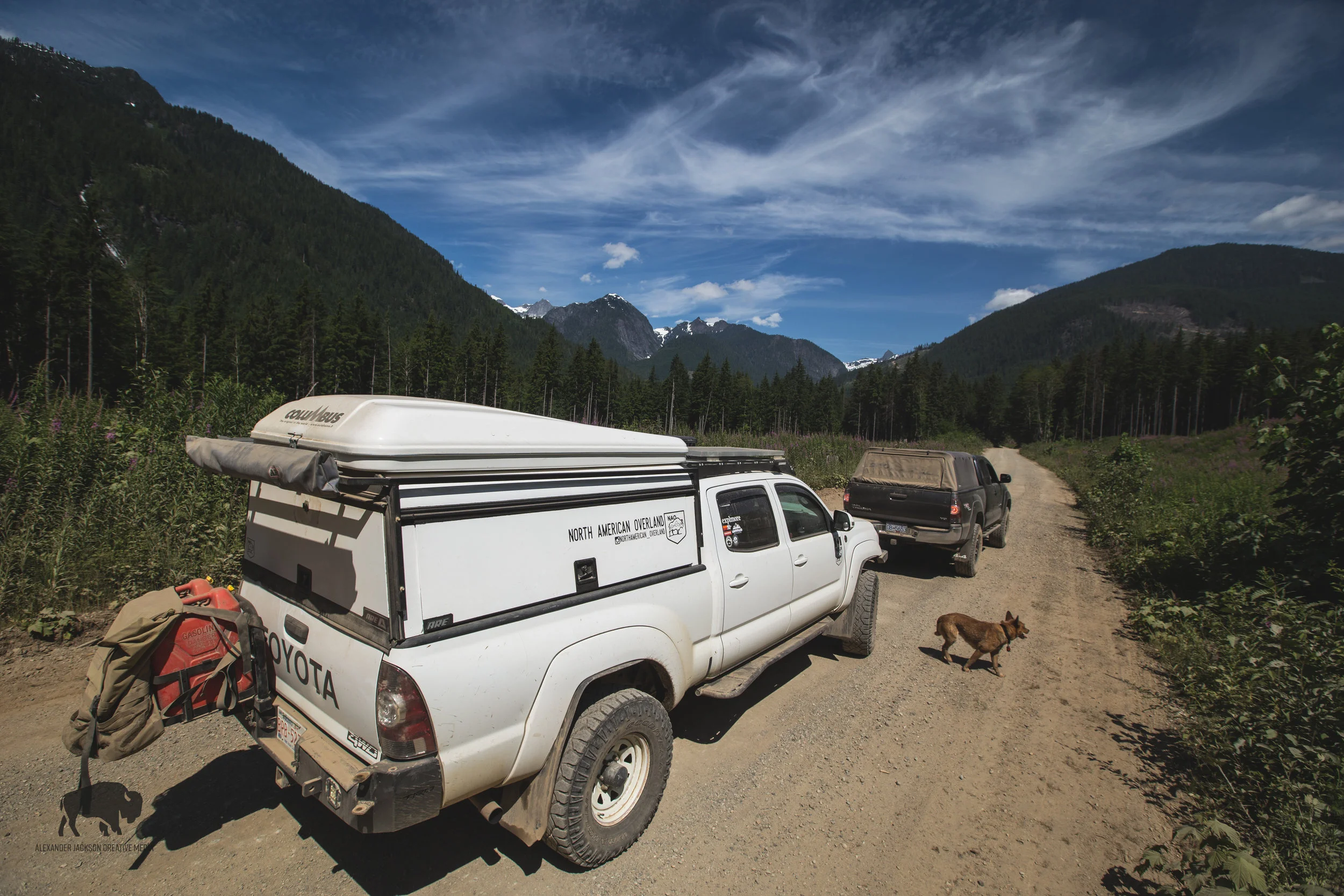 On the way out to West Harrison FSR.