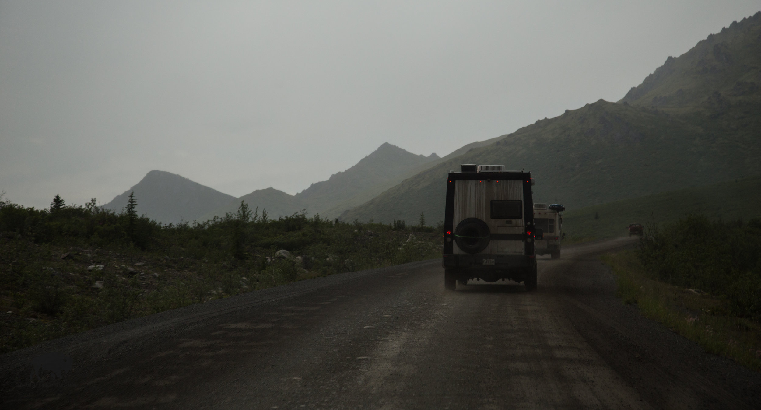 Light is quickly lost as dark rain clouds ascend on our position.