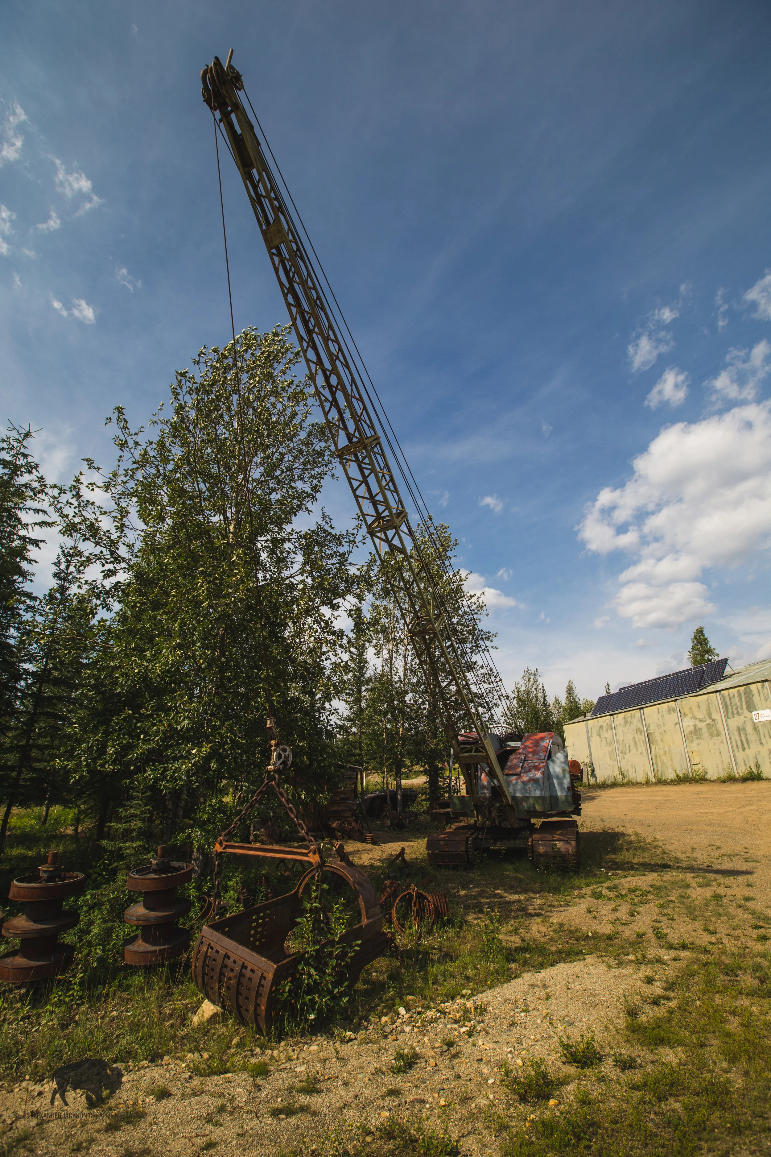 An old drag-line.