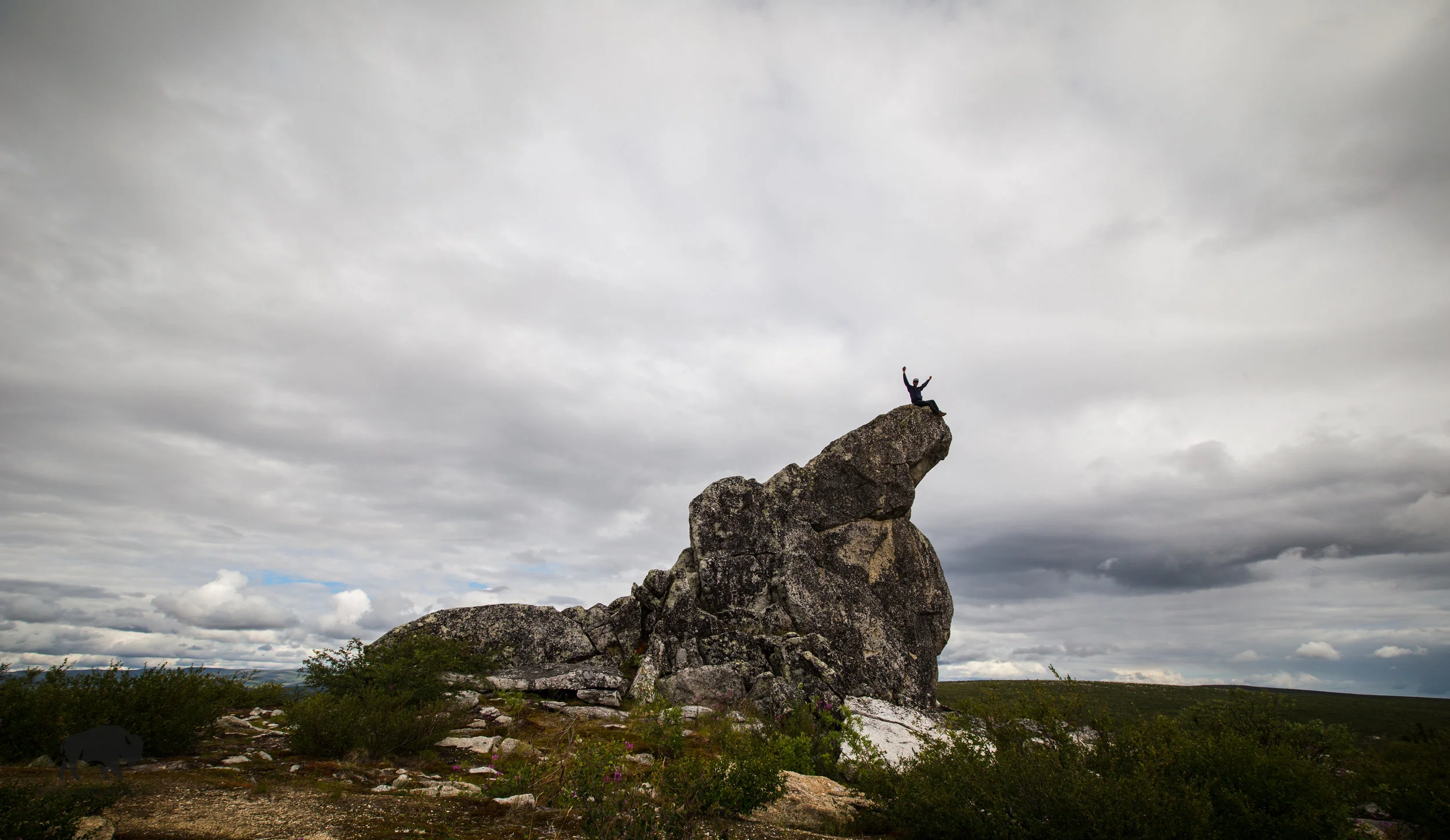 I've climbed that rock three times now.