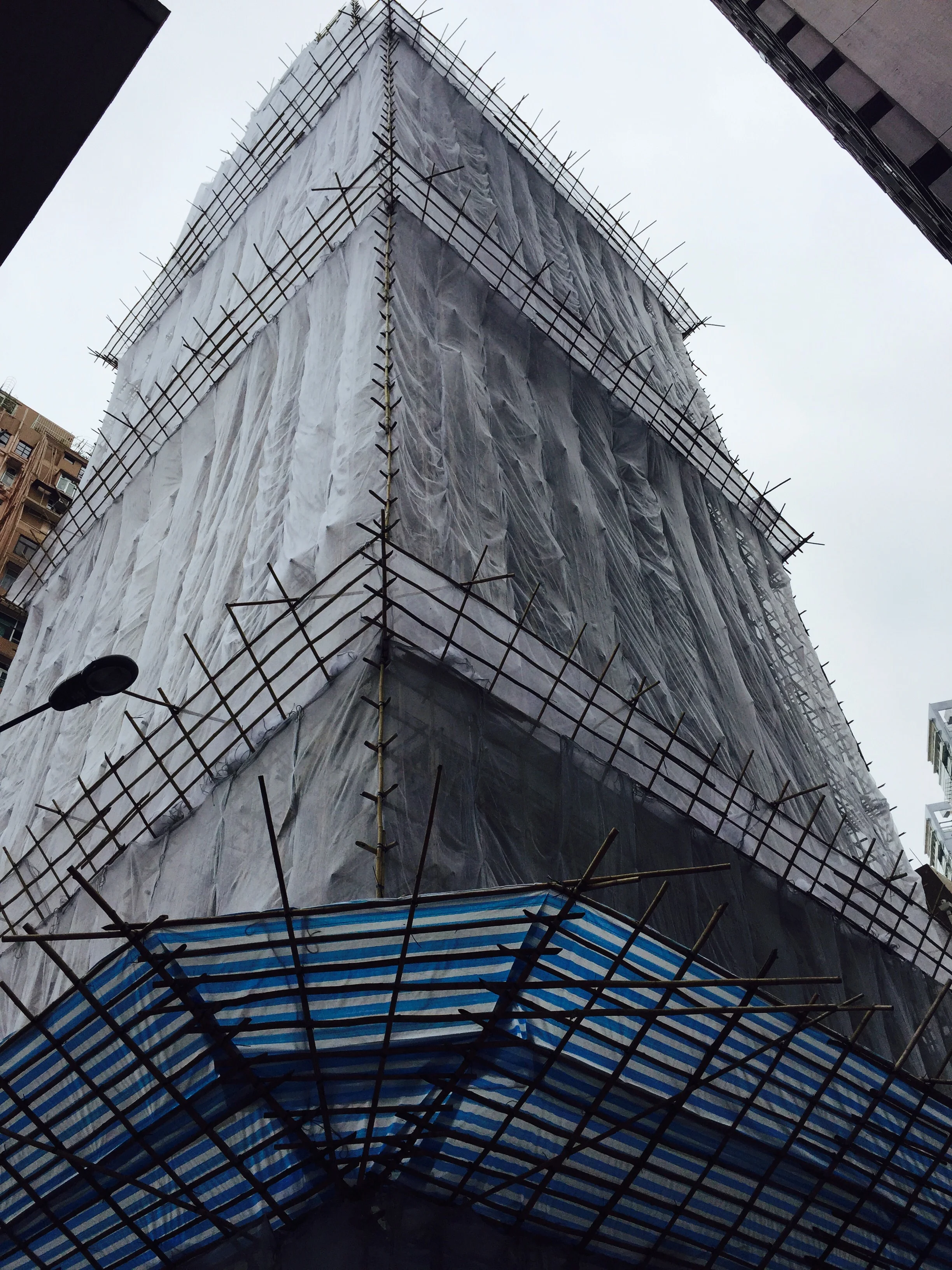 Bamboo scaffolding!