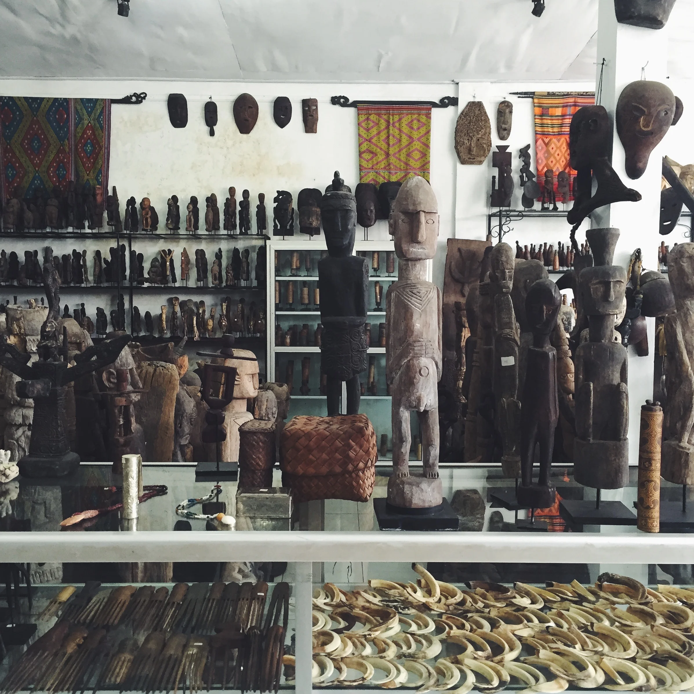 On the final day of our trip we came upon this shop in Ubud offering traditional antiques and wares from the island of Timor in the South of the country. We had to buy an additional suitcase to bring our purchases home!