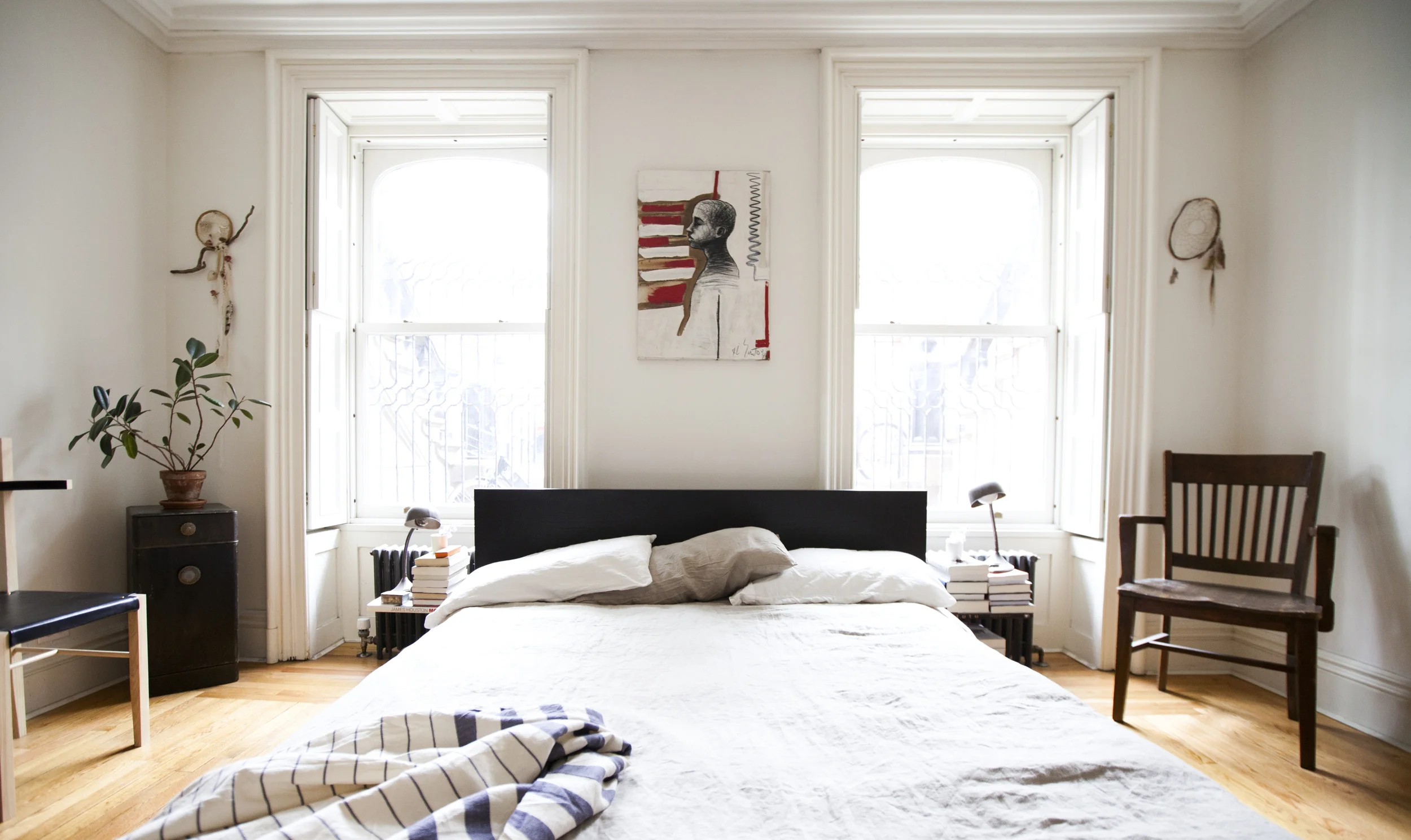 Soren Chair by Coil + Drift, Wall Hangings by Alyssa Eckert