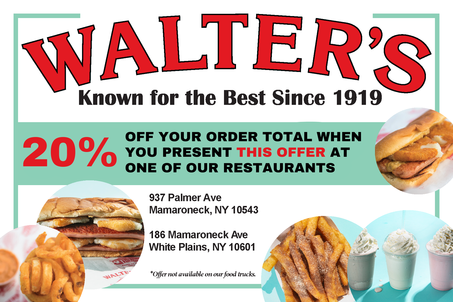 Walter's Hot Dogs exclusive offer