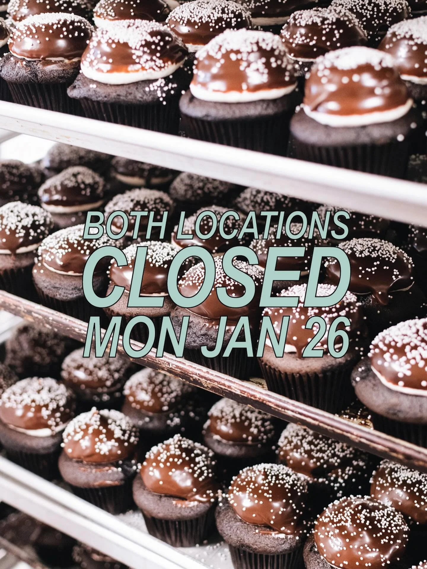 Both locations will be closed Monday 1/26. We&rsquo;re shooting for a 9am Tuesday reopen, but we&rsquo;ll update if anything changes. Until then, stay warm, stay cozy, and dream of cupcakes ❄️🧁

#charlotte #winter #cupcakes