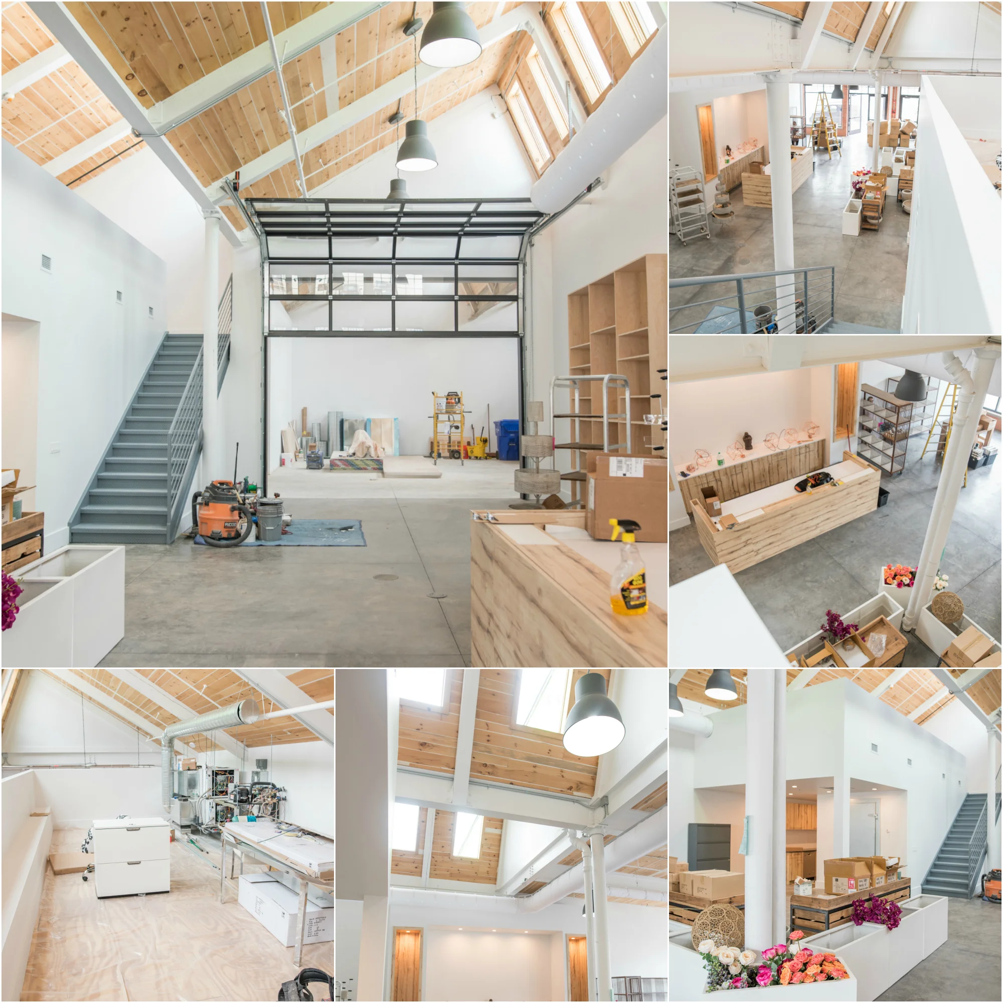 Stacy K Floral's beautiful new headquarters in progress (2016) Images courtesy of Freshedge Photography