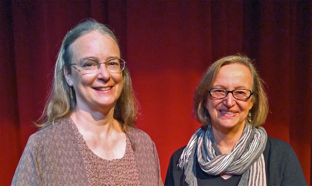 With author Kathleen Ernst at the 2016 Washington Island Literary Festival.
