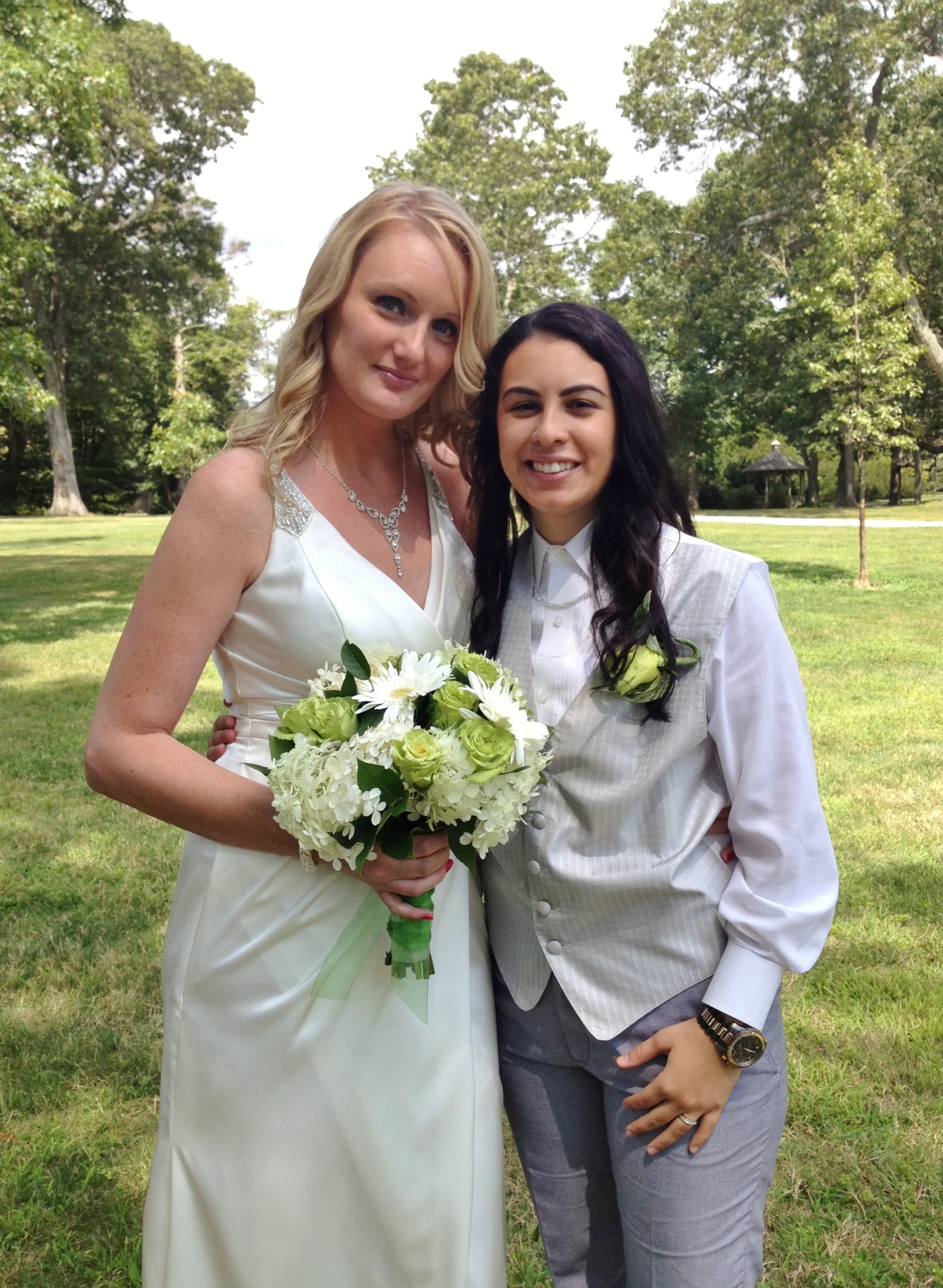 Carla and Danielle Celebrate Love, Friends and Family at Bayard Cutting Arboretum