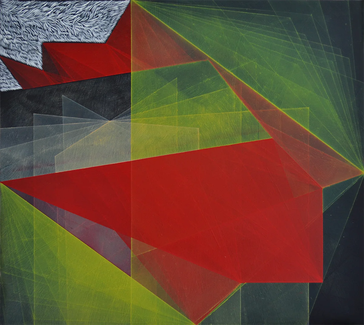 Threshold Composition no.25, oil and ink on panel, 10" x 11". 2014