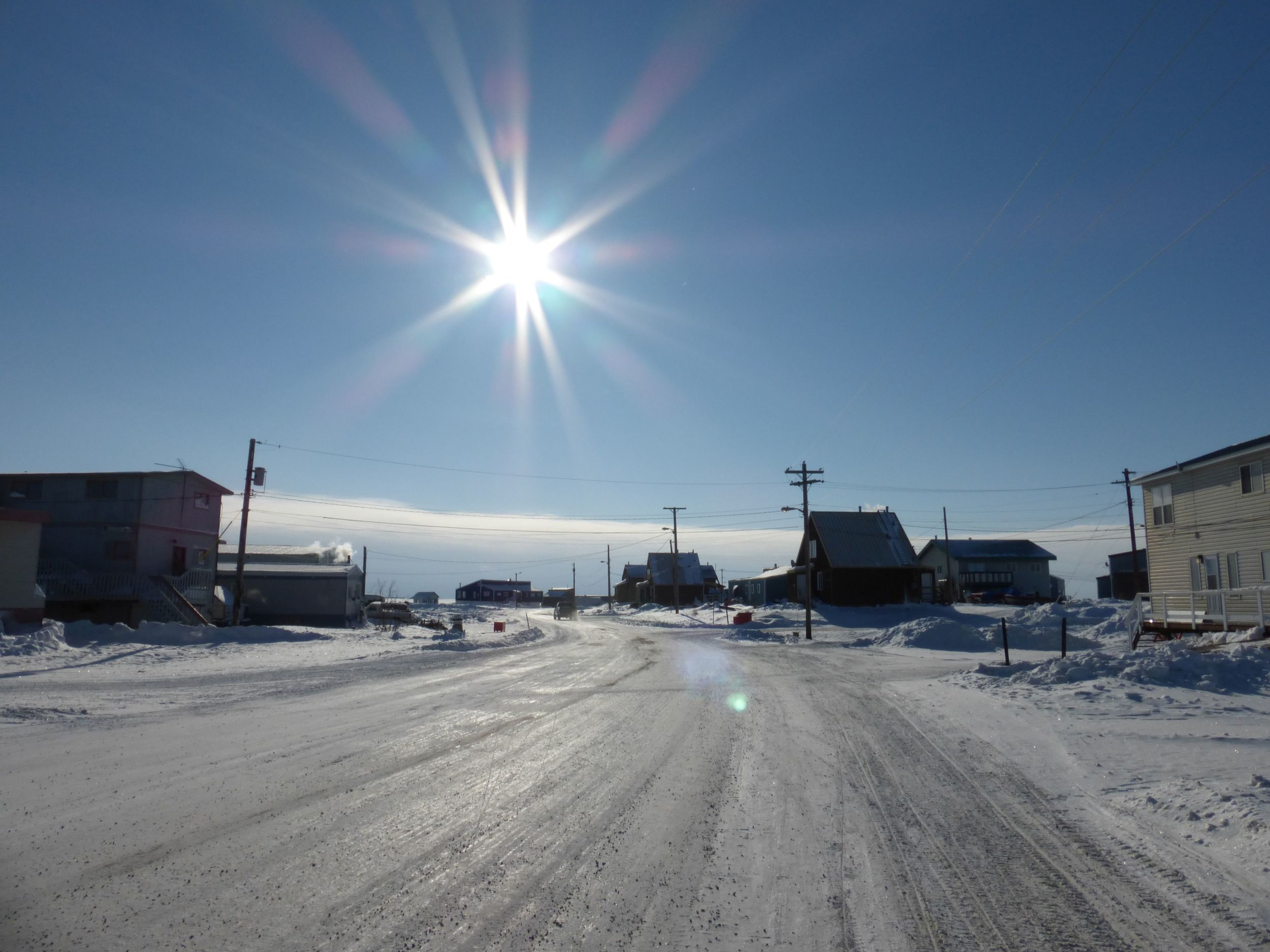 The main road at Tuk