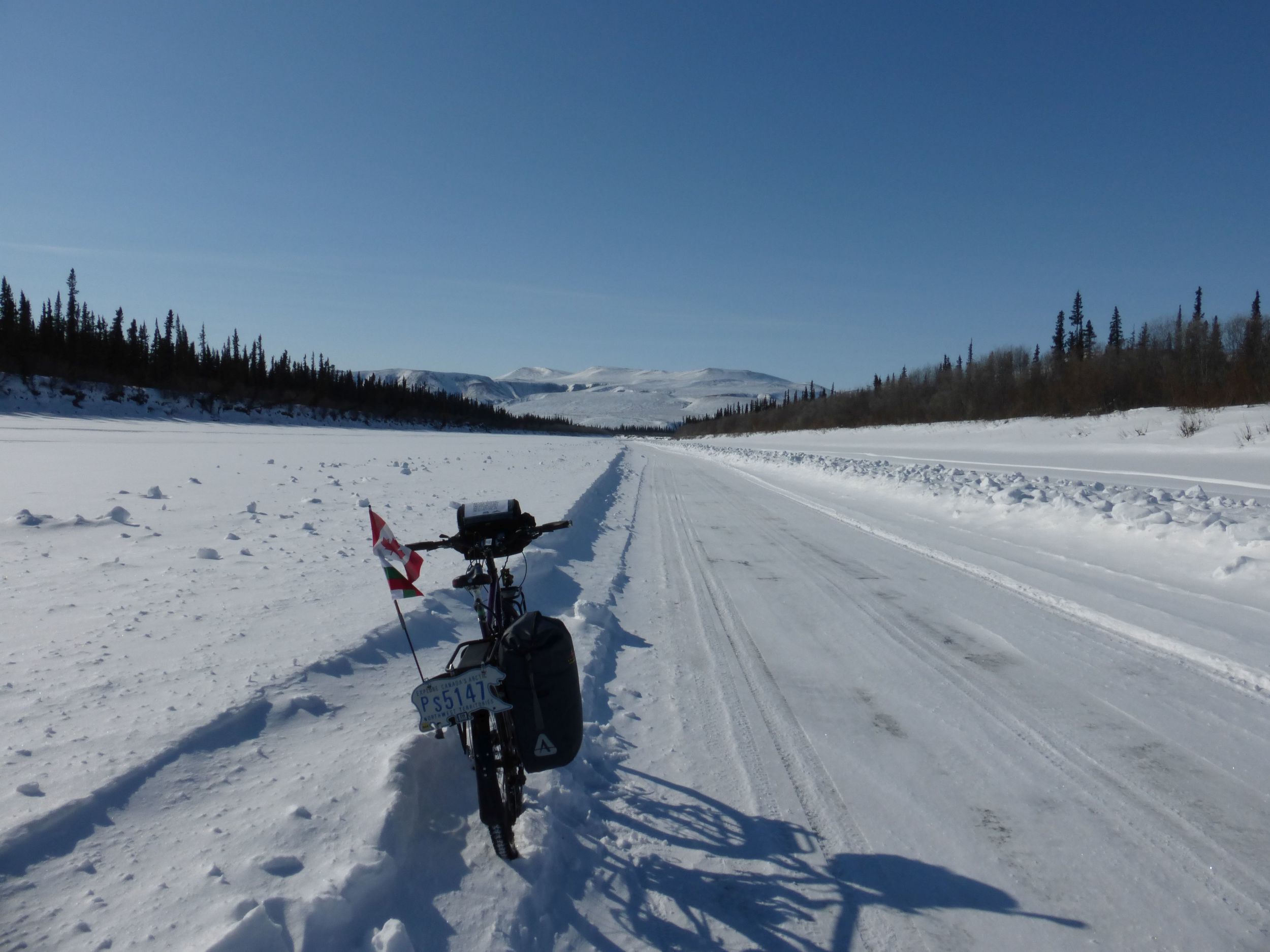 The second road led me closer to the mountains. I did not see anybody else aside from the guy with the truck hauling wood.