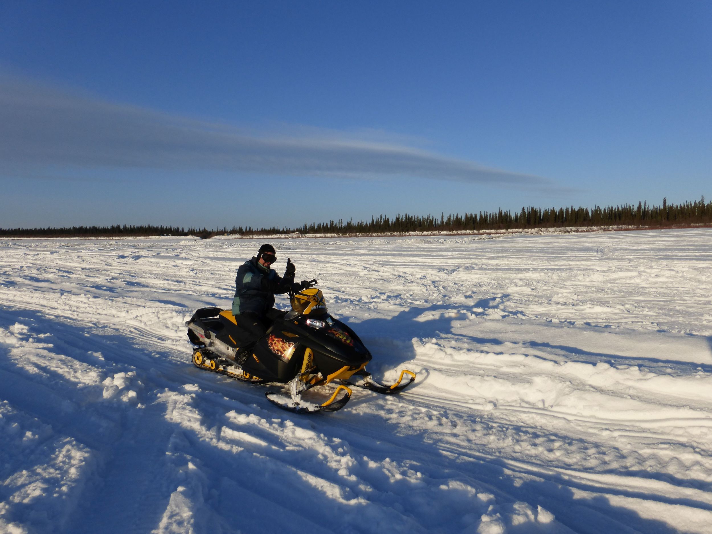that's me, right before I got stuck on the ice.