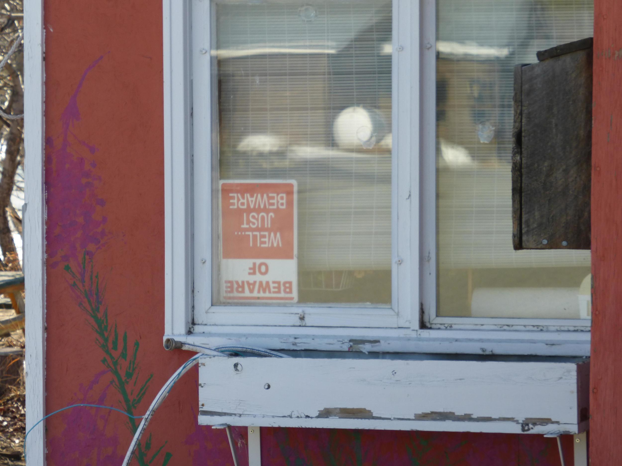 Beware of upside down "beware of" signs!