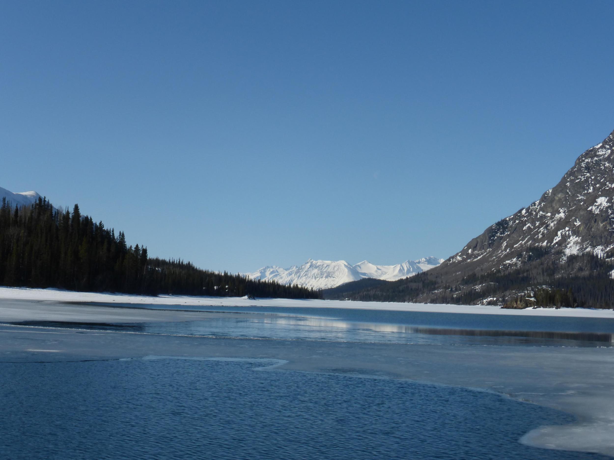 This rates pretty high on the top 10 things you don’t want to see while biking on a frozen lake