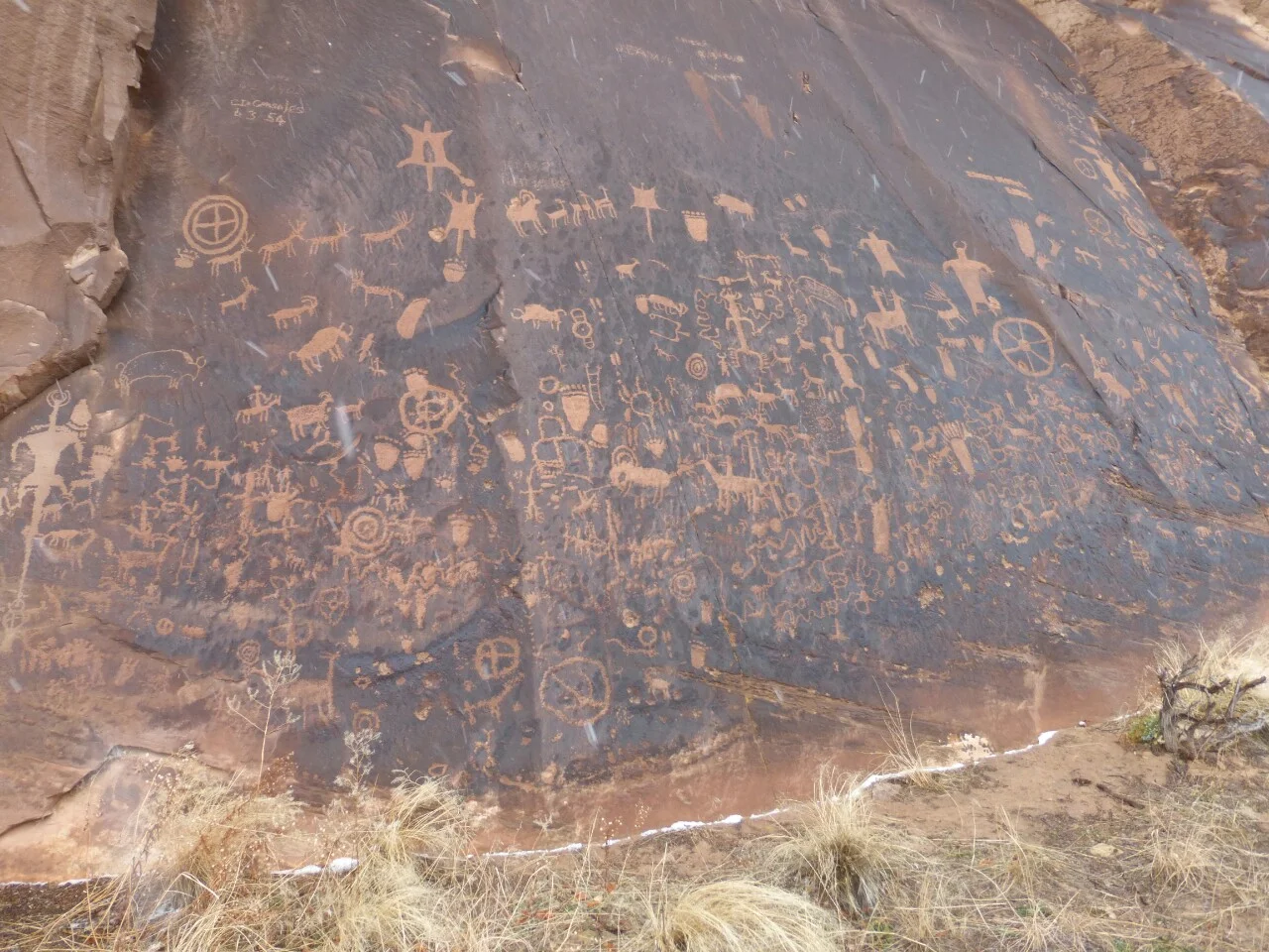 Newspaper Rock petroglyphs
