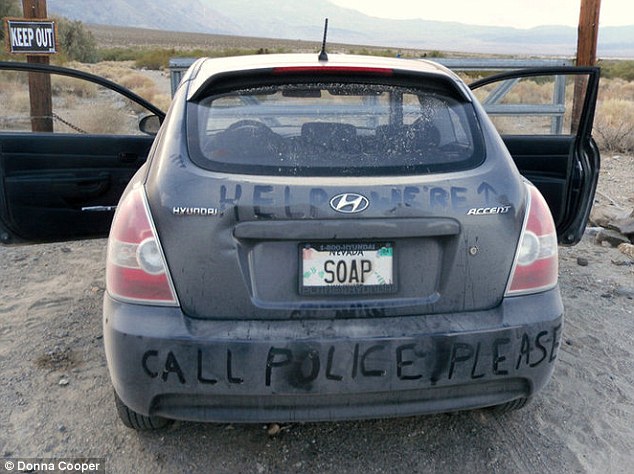Donna's car in Death Valley