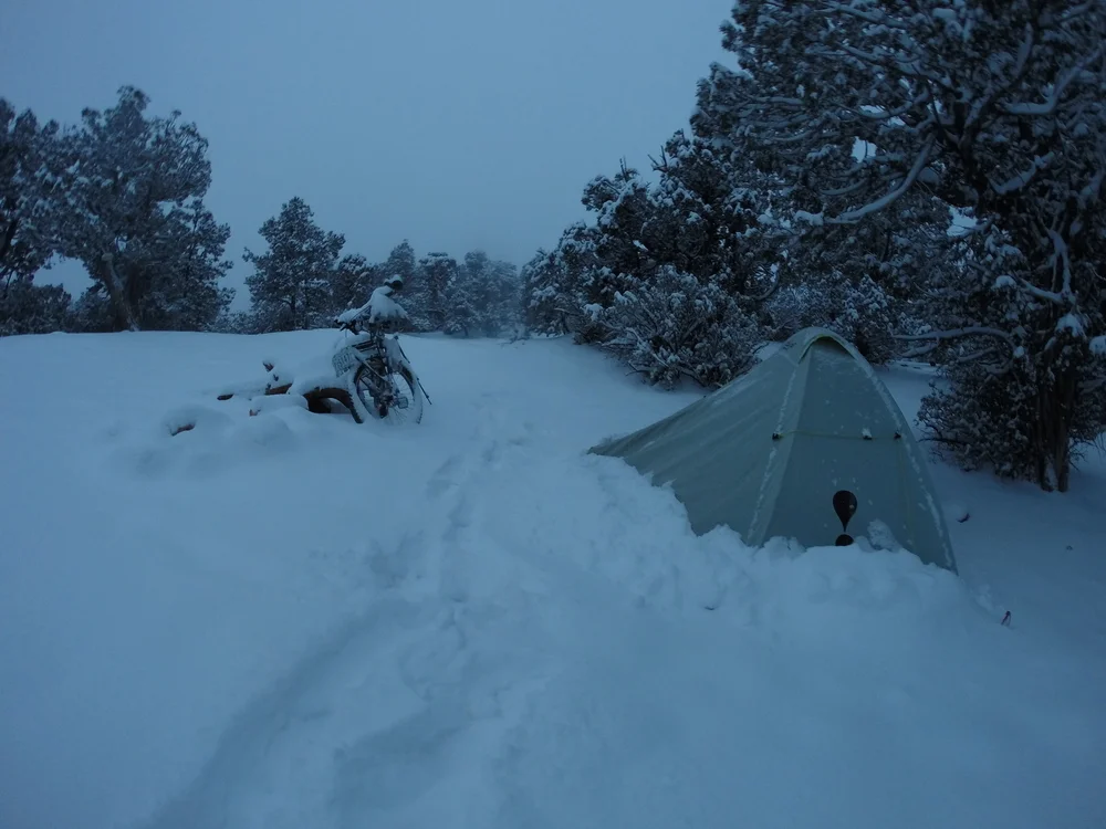 New Year's 2015 in Utah - about a foot of snow fell down over the night