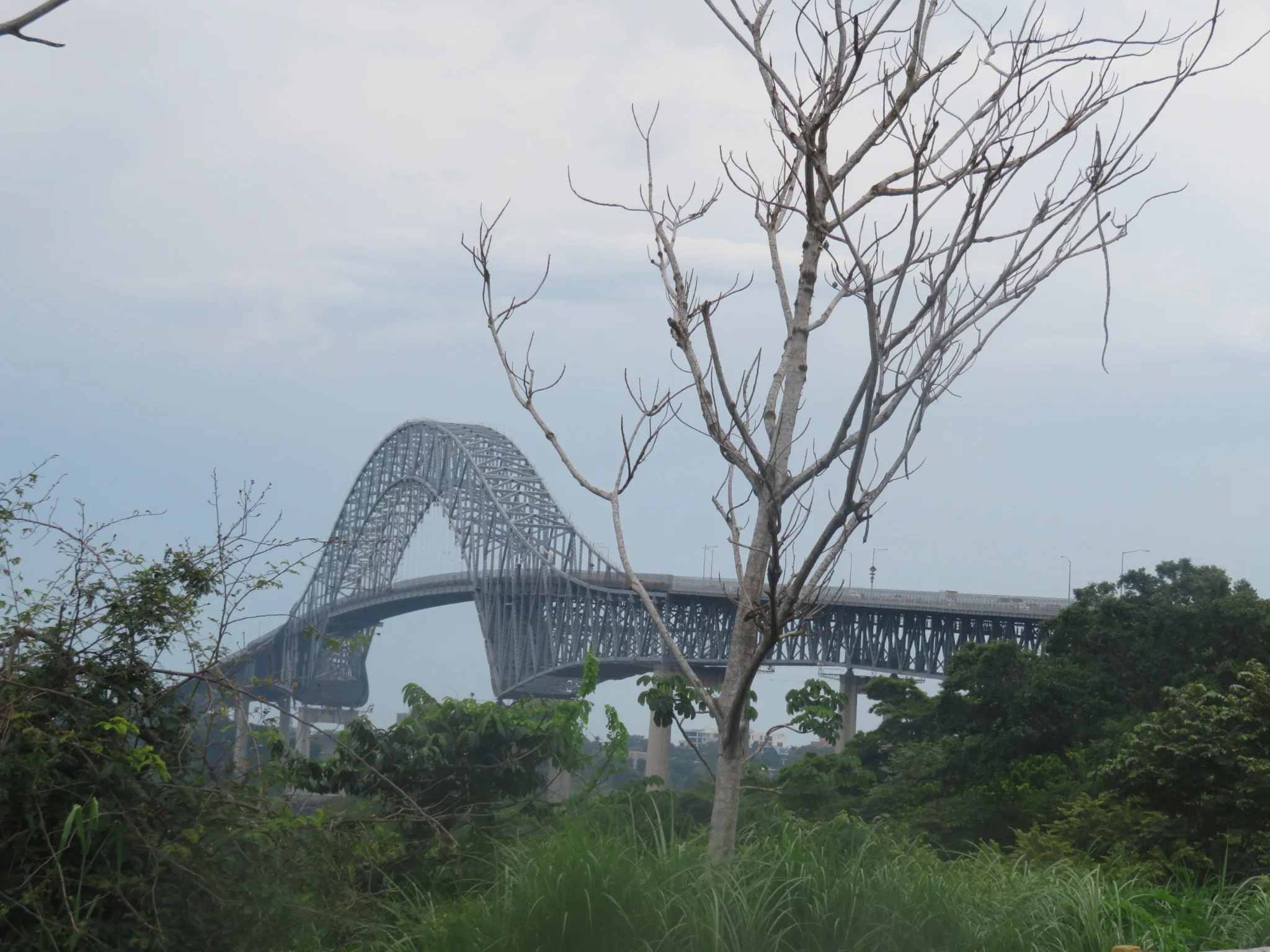The bridge of the americas can be a death sentence to cyclists but traffic was low enough so I took my chances