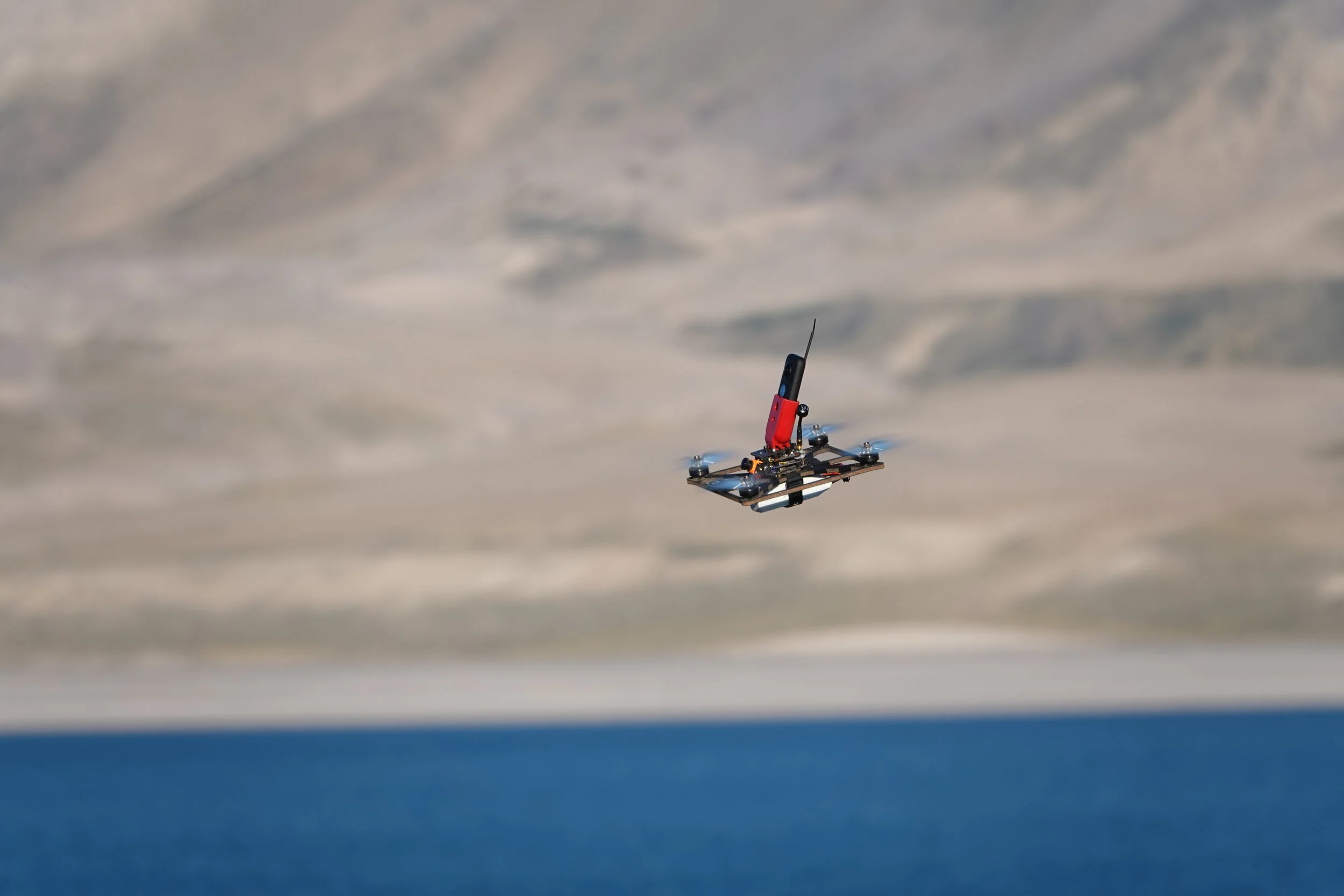 a really cool little machine, moving at great speeds in great winds.